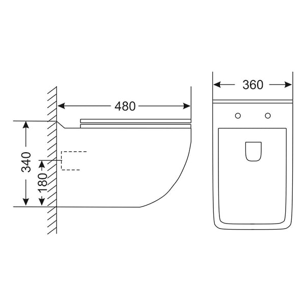 Подвесной безободковый унитаз Sole Duo с крышкой Soft-close