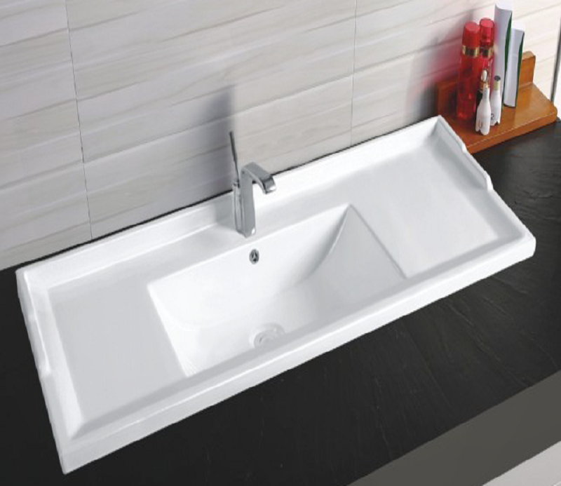 Полувстраиваемая раковина CeramaLux 121.5 N 840-120 белая