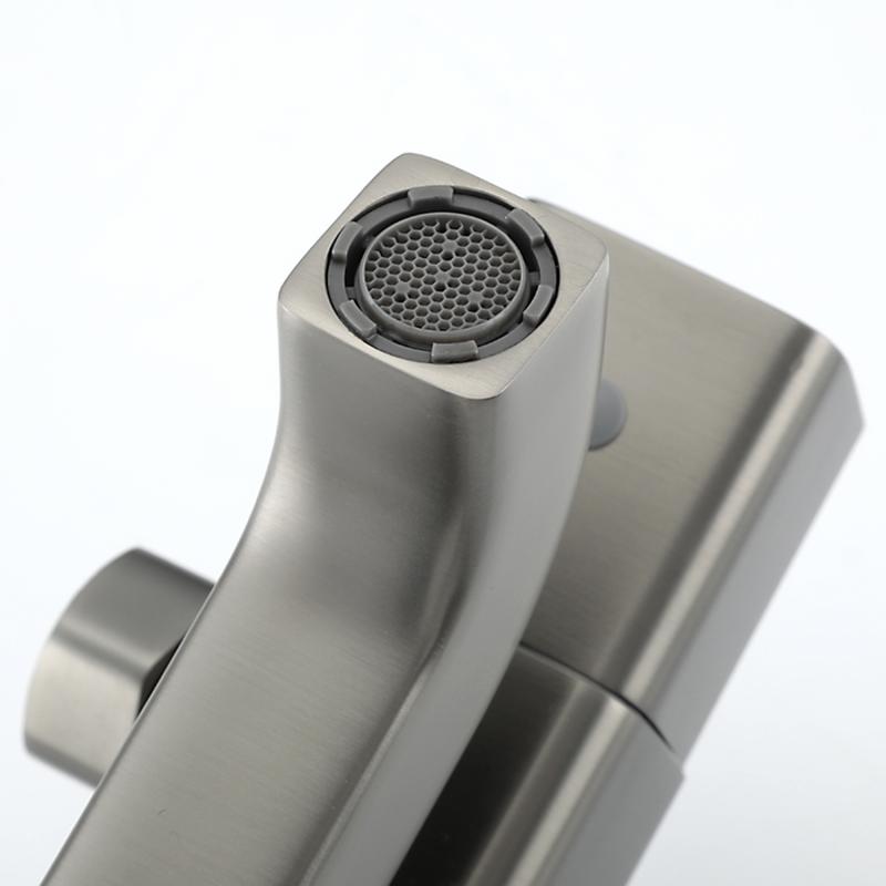 Душевая система с термостатом Gappo G91 G2491-9 оружейная сталь