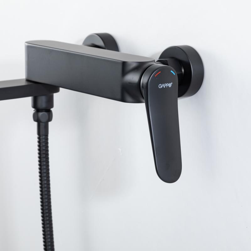 Смеситель для ванны Gappo G10-6 G3210-6 черный