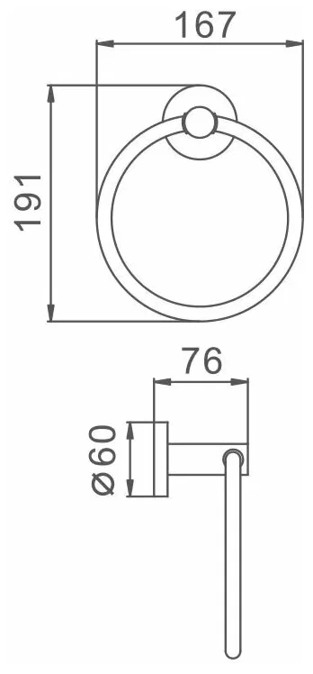 Полотенцедержатель Frap F30104 Сатин