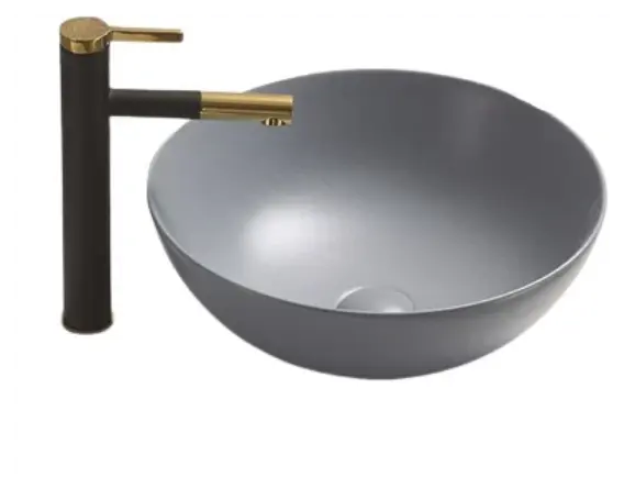 Накладная раковина CeramaLux 41 104MHL-4 голубая