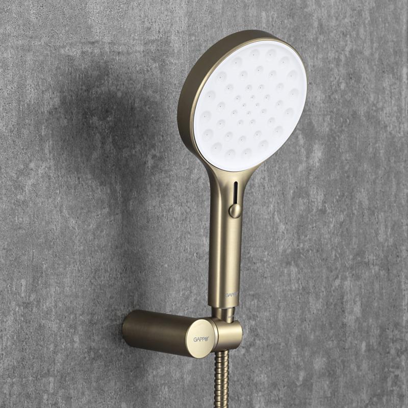 Встраиваемая душевая система Gappo G06-3 G7106-3 золотой сатин