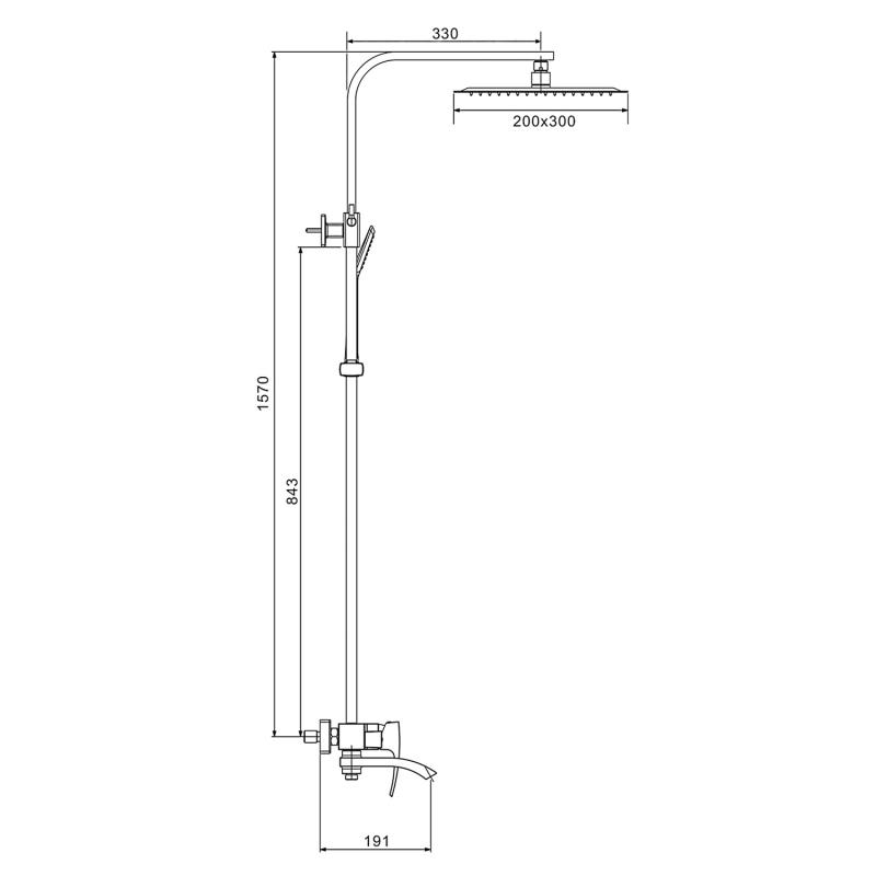Душевая система Gappo G07-3 G2407-3 золото