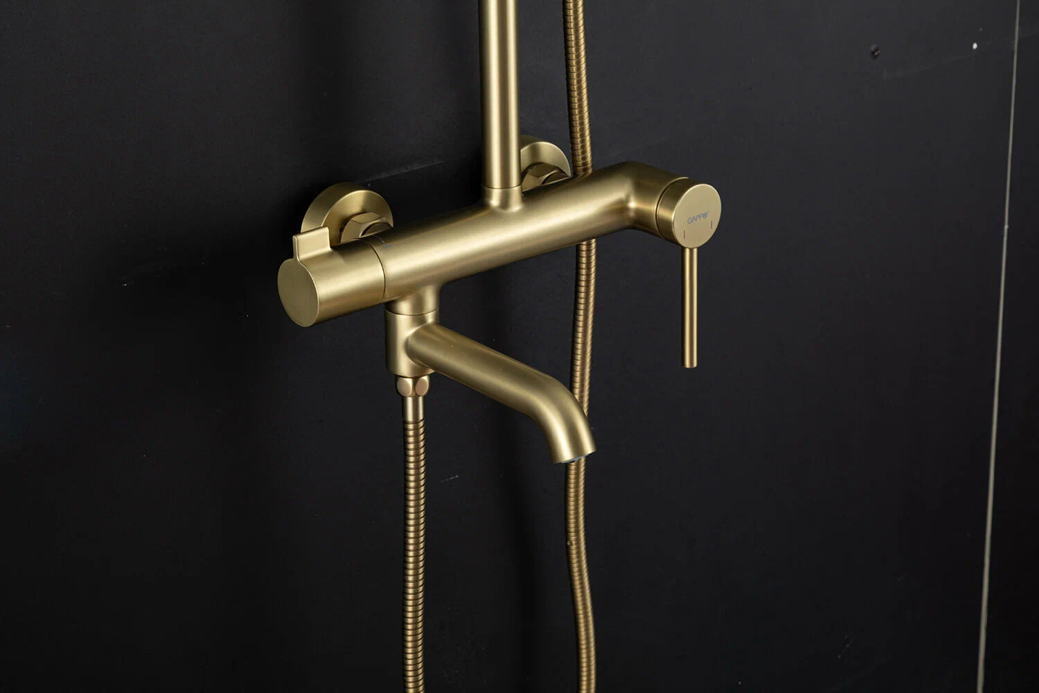 Душевая система Gappo G06-3 G2406-3 золотой сатин