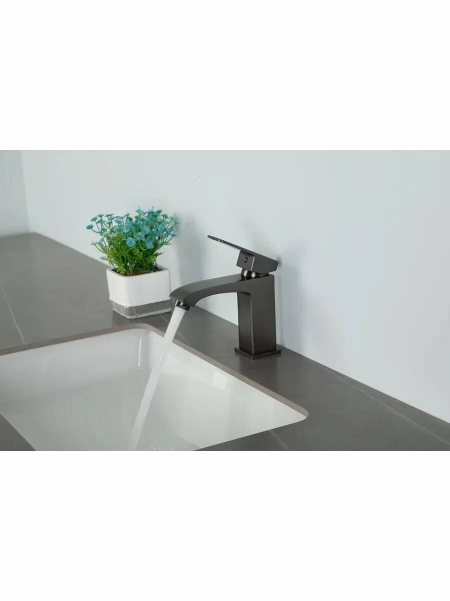 Смеситель для раковины Frap H76-9 F1076-9 оружейная сталь