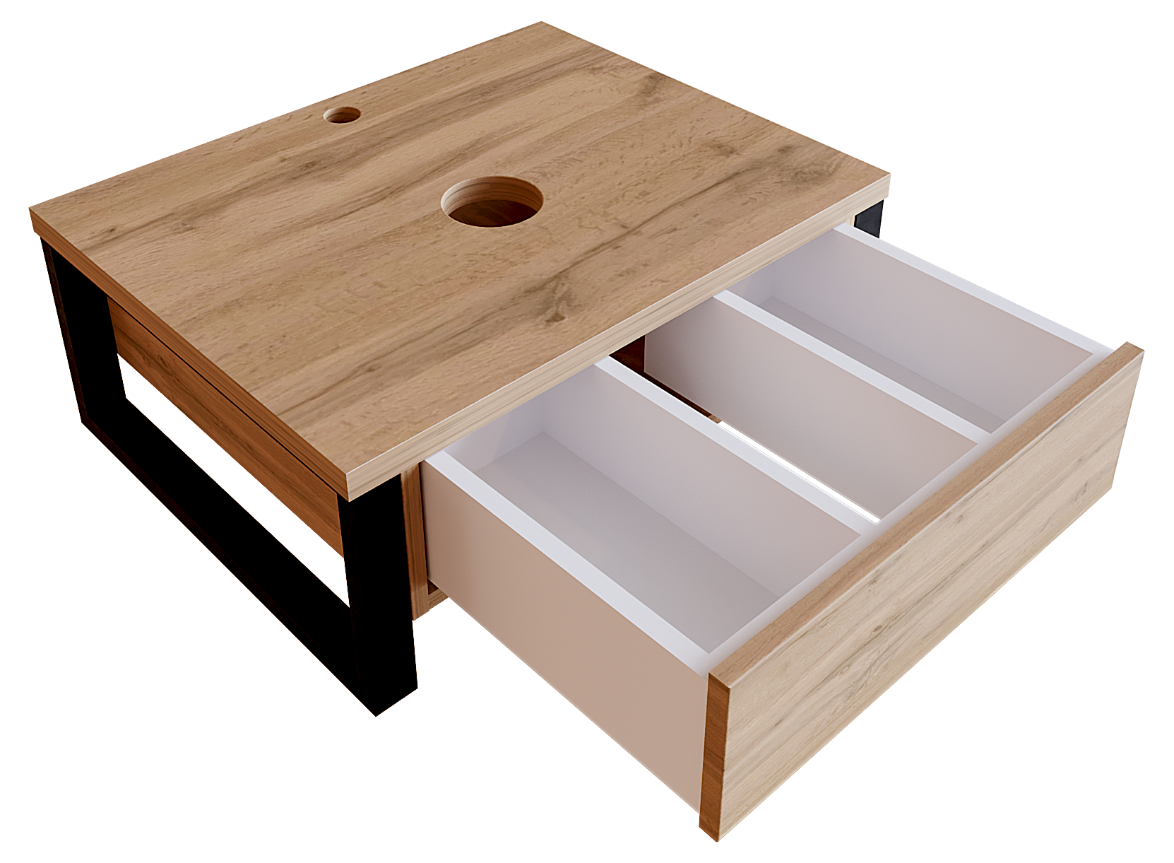 Тумба 1Marka Grunge Loft 60П 1в.я Дуб Вотан