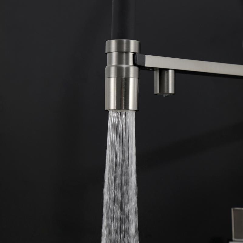 Смеситель для кухни с фильтром Gappo G95 G4395-59 оружейная сталь