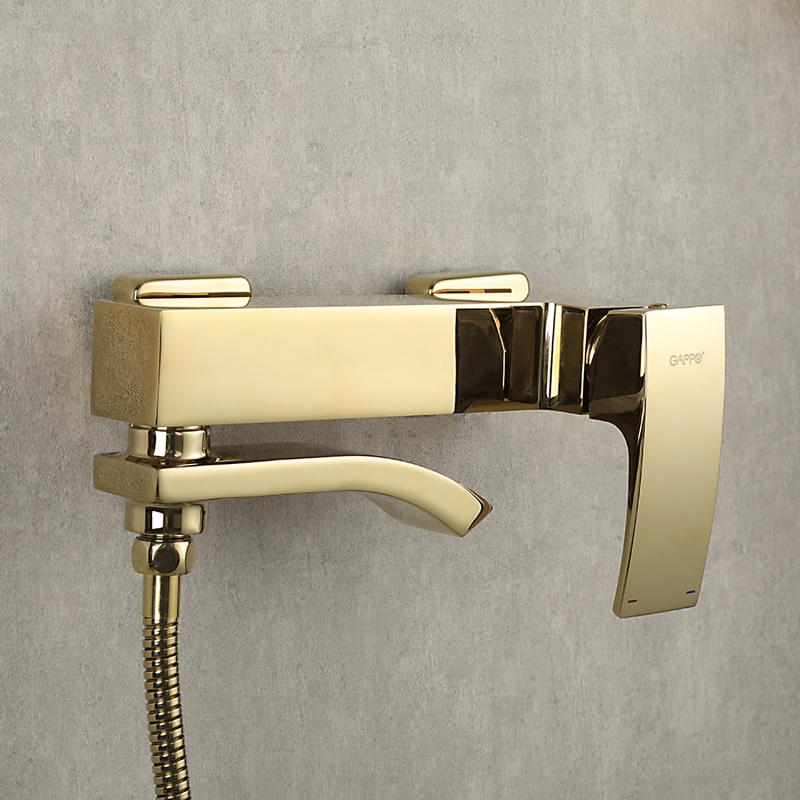 Смеситель для ванны Gappo G07-3 G3207-3 золото