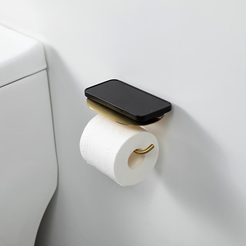 Держатель туалетной бумаги Gappo G309-3 G30903-3 золотой сатин