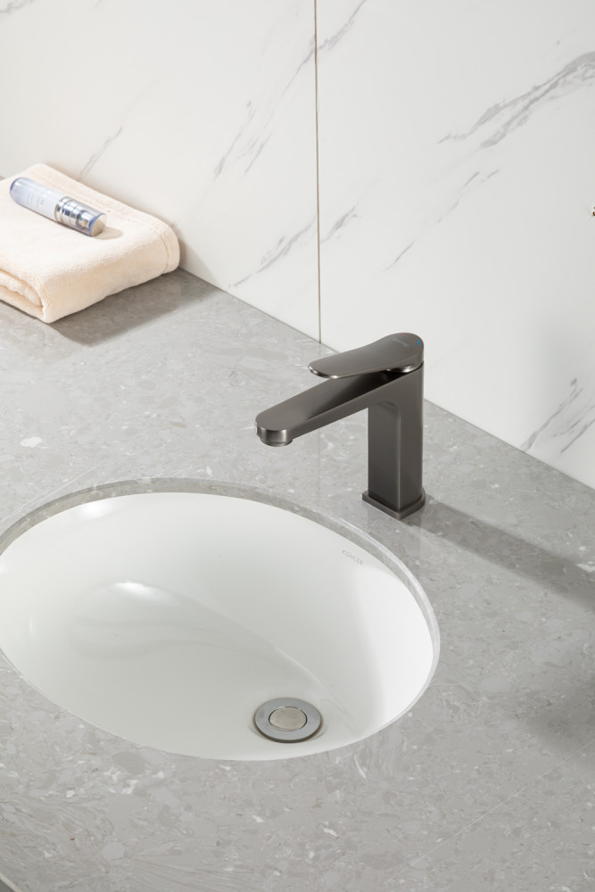 Смеситель для раковины Gappo G10-9 G1010-9 оружейная сталь