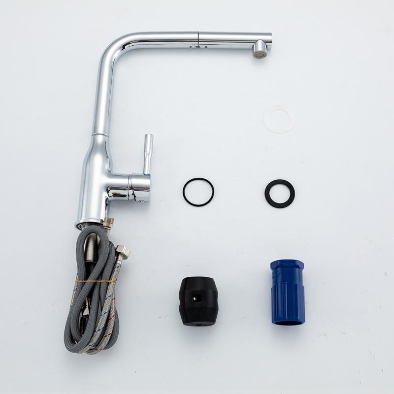 Вытяжной смеситель для кухни Frap H97 F6096 хром