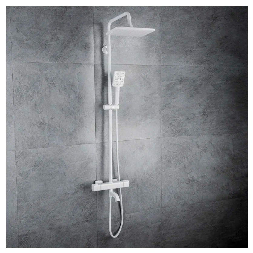 Душевая система с термостатом Gappo G2491-8 белый