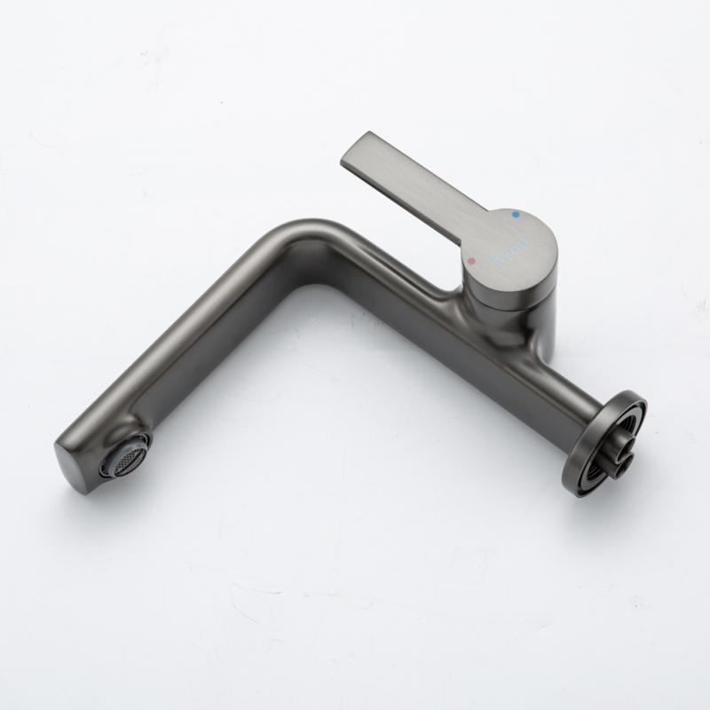 Смеситель для раковины Frap H88-9 F1088-9 оружейная сталь