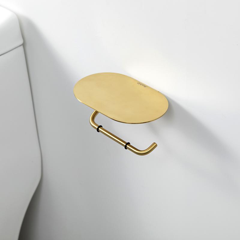 Держатель туалетной бумаги Gappo G309-3 G30903-3 золотой сатин