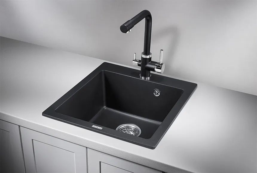Кухонная мойка Granula GR-4651 Шварц (черный металлик)