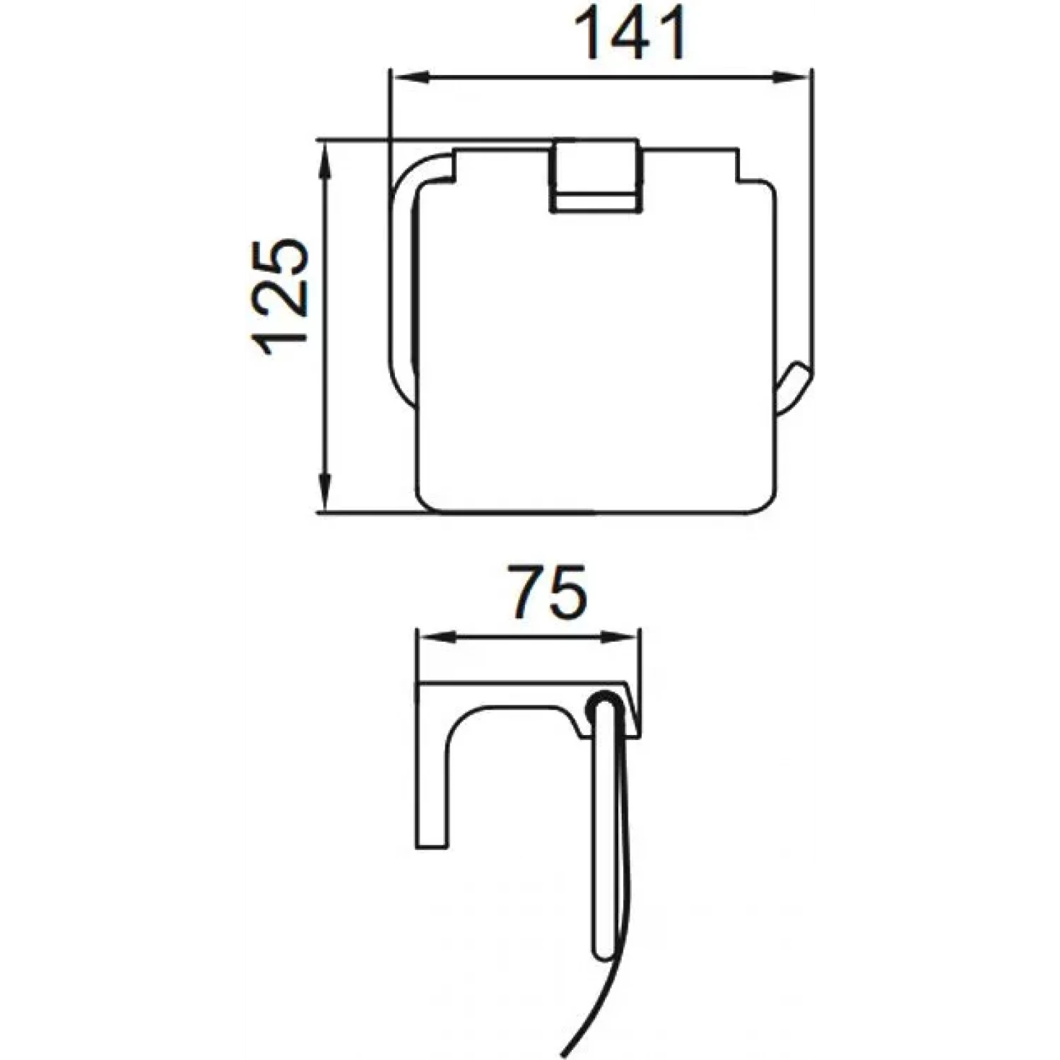 Держатель туалетной бумаги Frap F306 F30603 хром