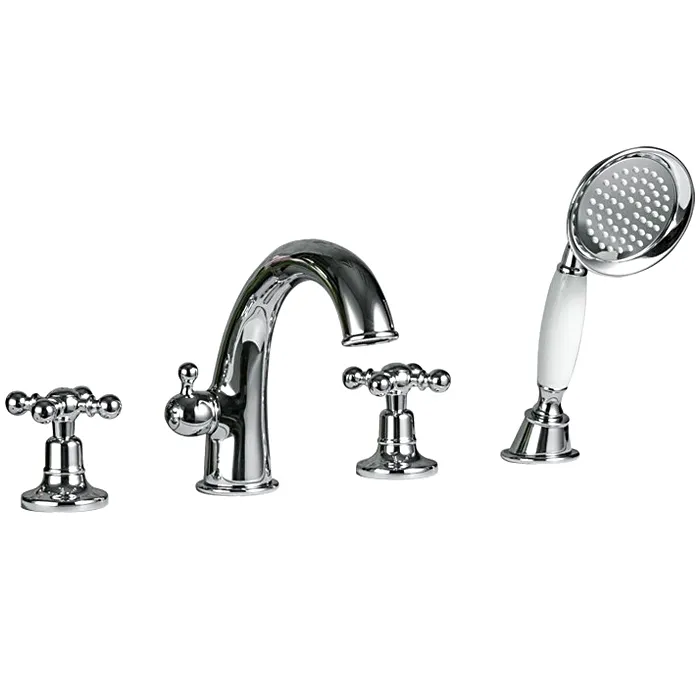 Врезной смеситель для ванны на 4 отверстия Gappo G1189