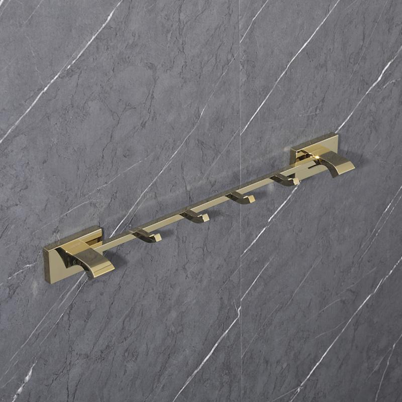 Планка с 4-мя крючками Gappo G07-3 G0716-43 золото