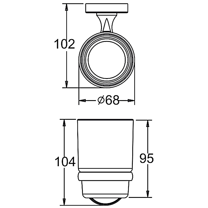 Стакан для зубных щеток Frap F1906