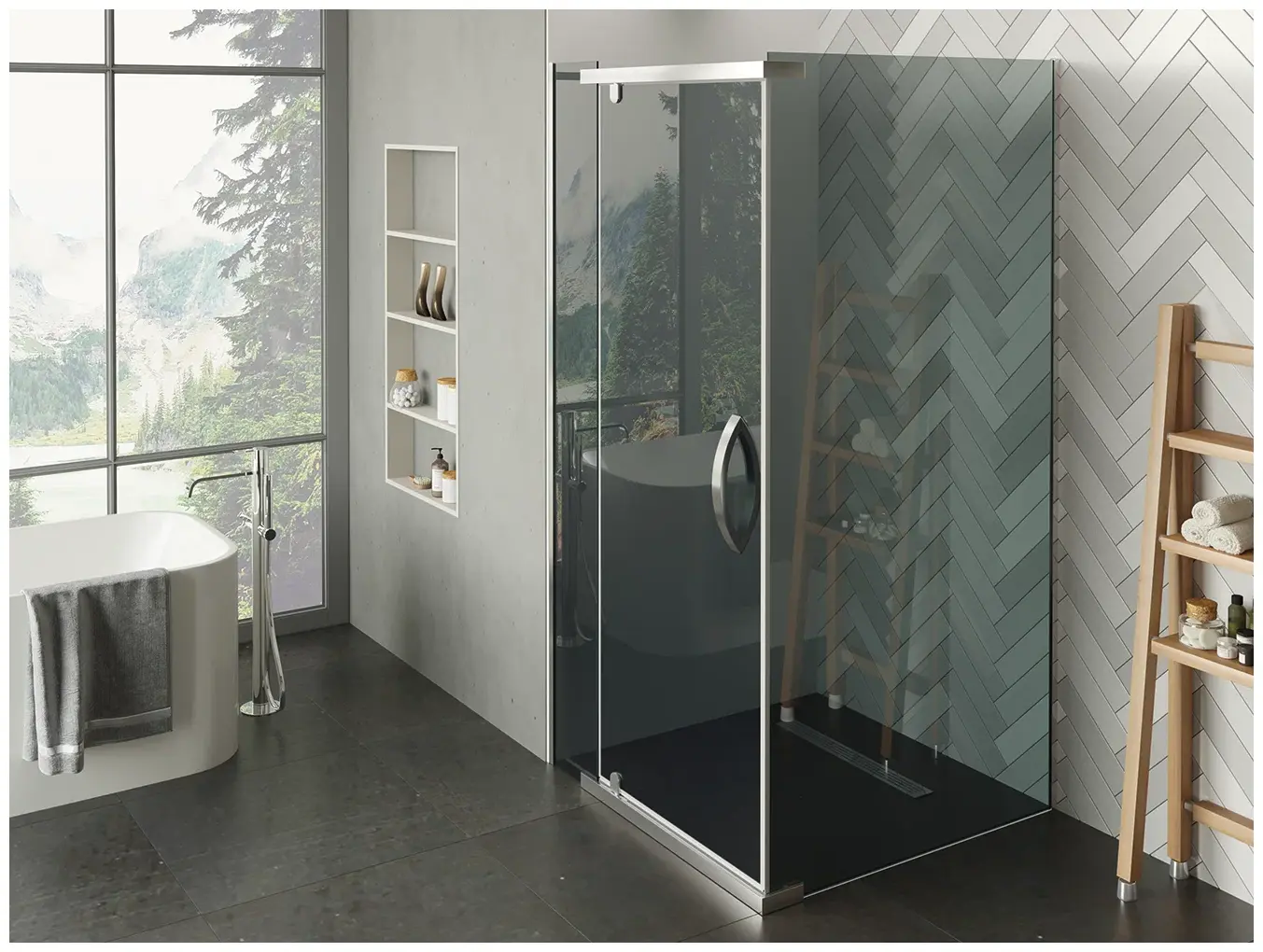 Душевое ограждение Alex Baitler AB244-90 (900*900*2000)