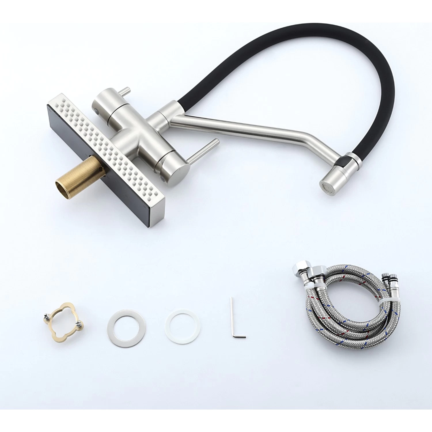 Смеситель для кухни с фильтром Gappo G4098-5 сатин