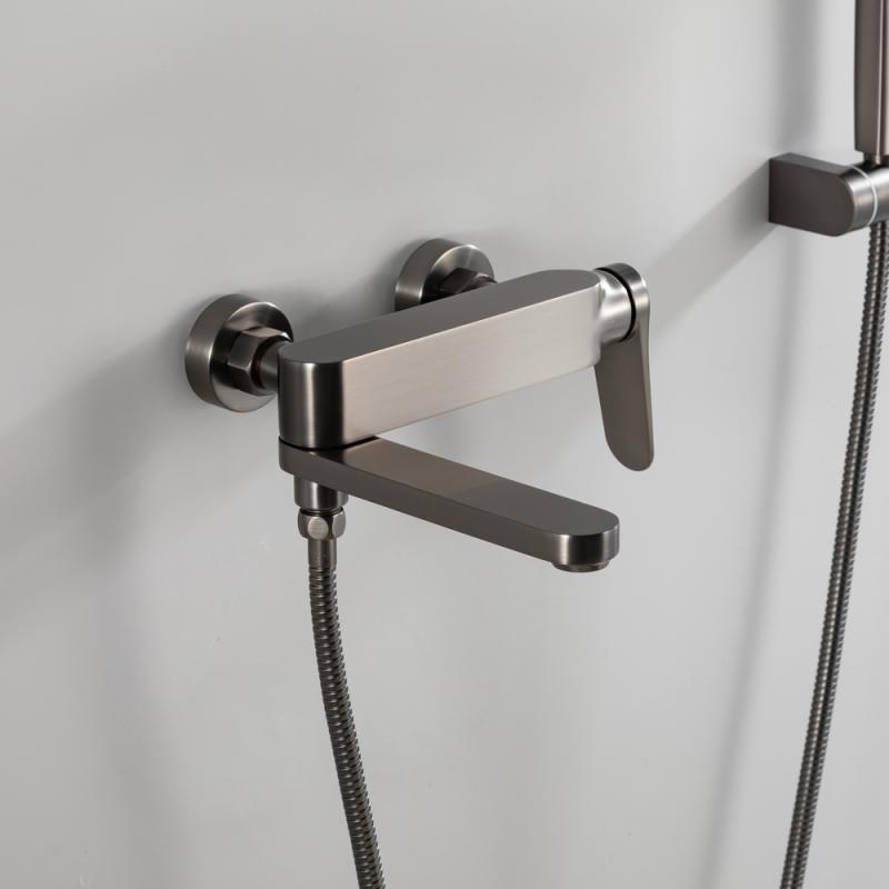 Смеситель для ванны Gappo G10-9 G3210-9 оружейная сталь