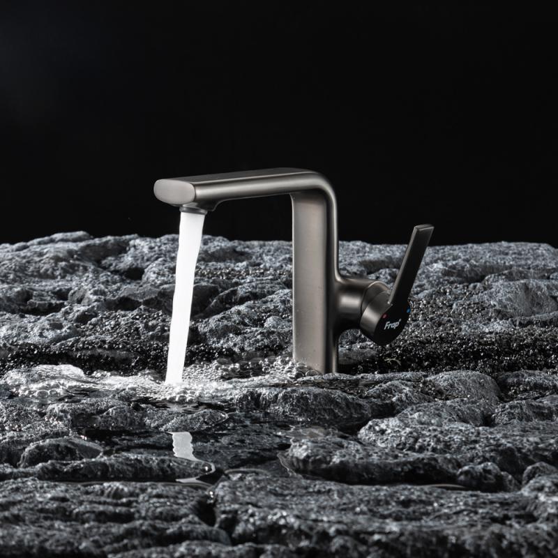 Смеситель для раковины Frap H88-9 F1088-9 оружейная сталь