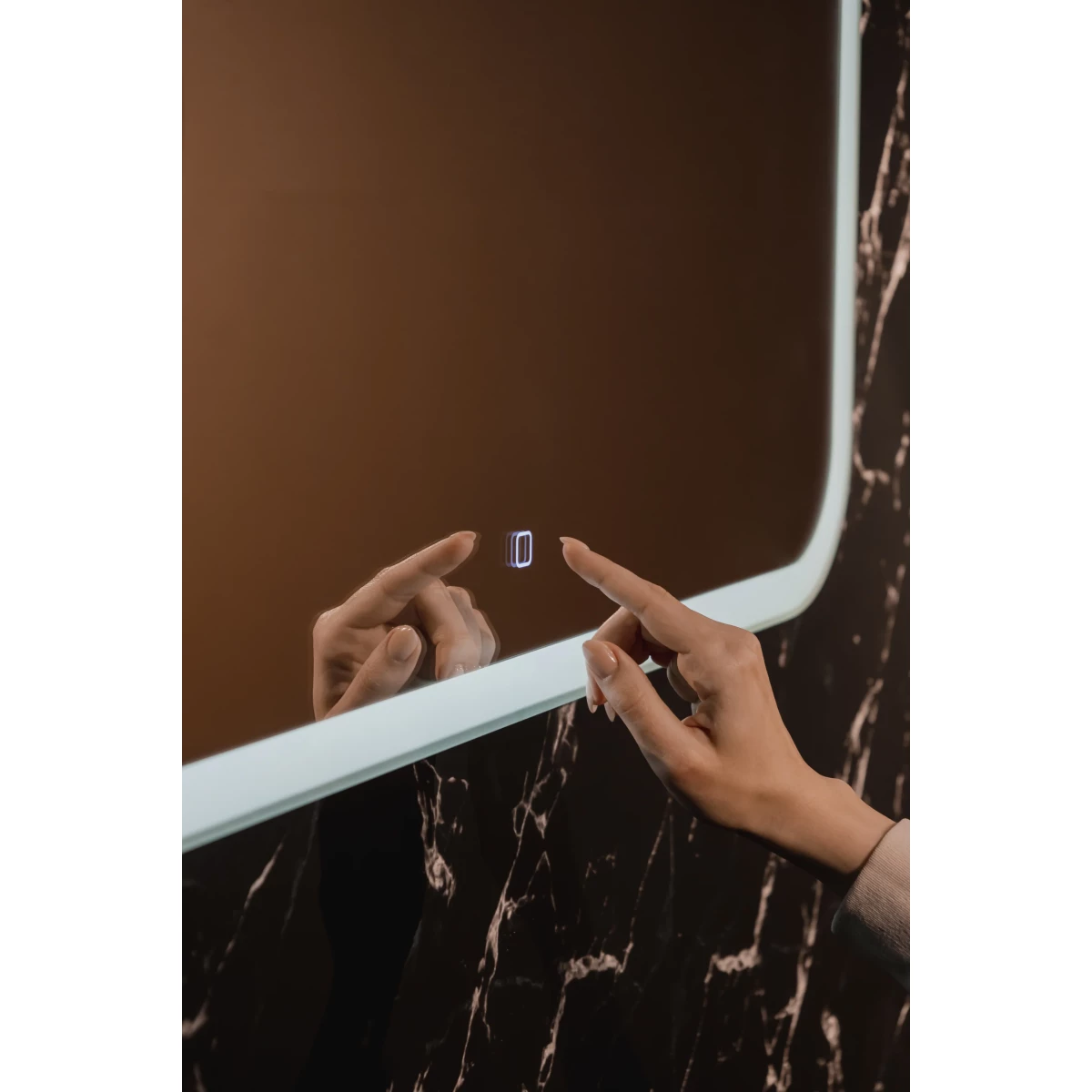 Зеркало с подсветкой и диммером Silver Mirrors Стив 100*80