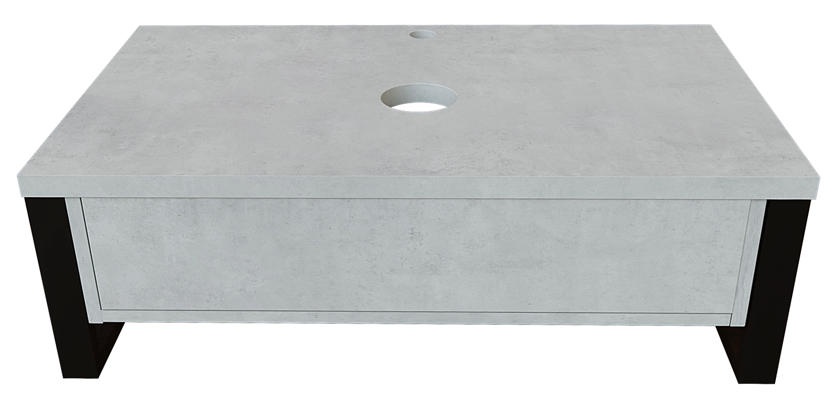 Тумба 1Marka Grunge Loft 100П 1в.я Бетон светлый