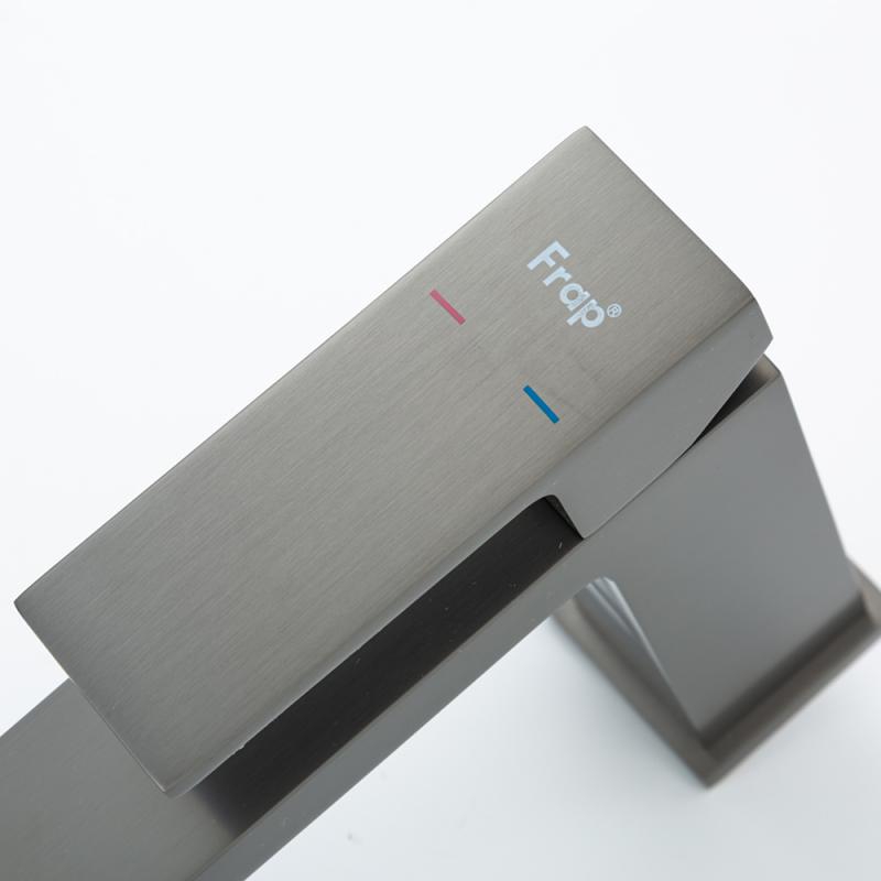 Смеситель для раковины Frap H91-9 F1091-9 оружейная сталь