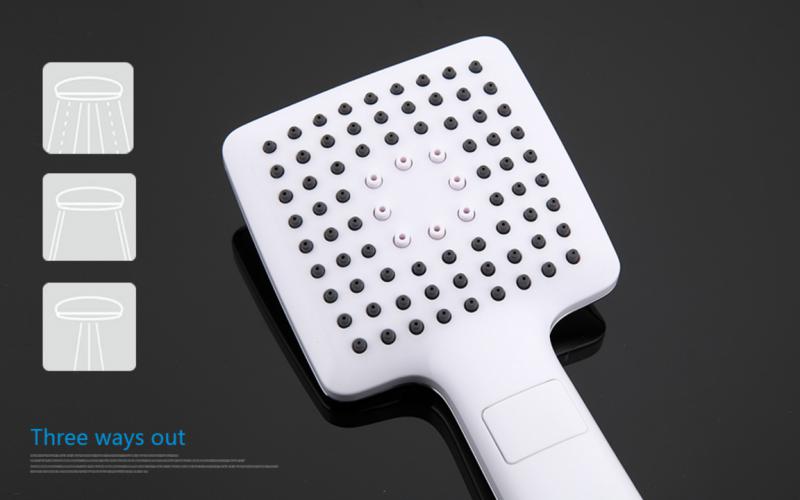 Душевая лейка Gappo G27 белый-хром