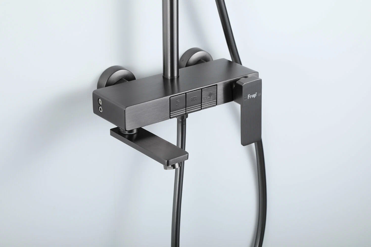 Душевая система Frap H202-9 F24202-9 оружейная сталь