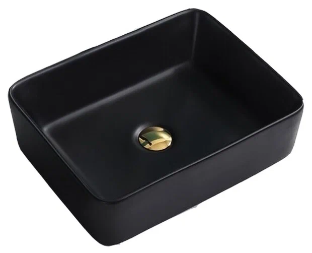 Накладная раковина CeramaLux 47 NC 9103MB Черная матовая