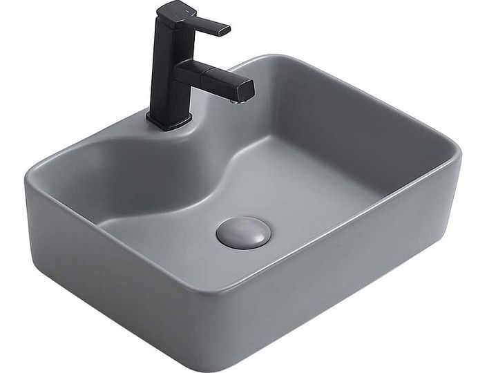 Накладная раковина CeramaLux 48 7291MH-5 светло-серая