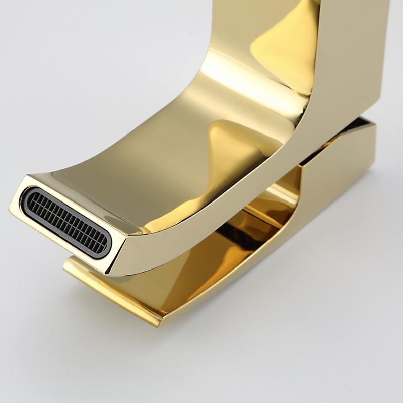 Смеситель для раковины Gappo G07-3 G1007-3 золото