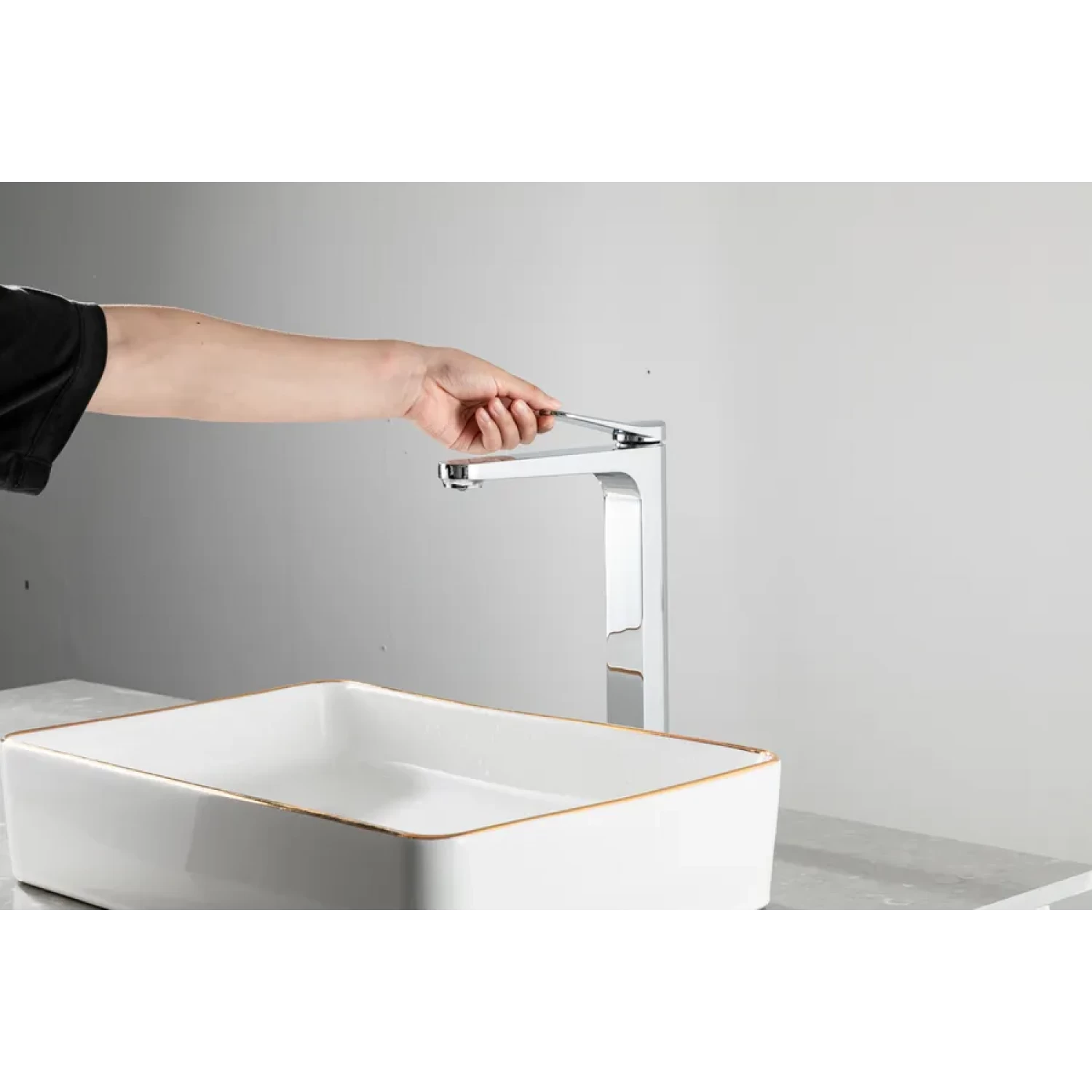 Смеситель для раковины Gappo G10 G1010-2 хром