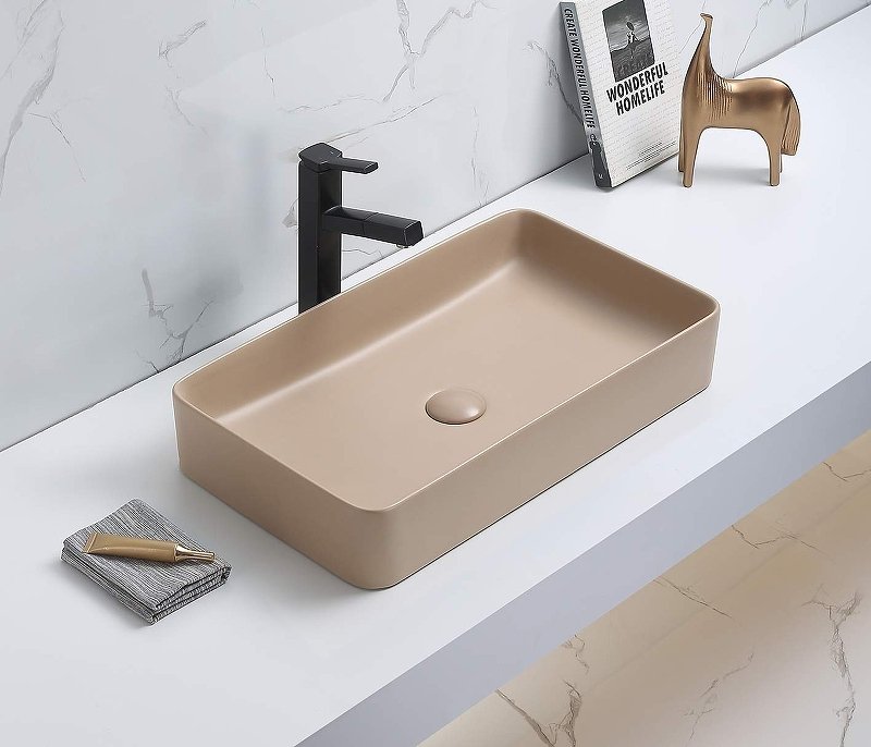 Накладная раковина CeramaLux 60 78189MC-1 капучино