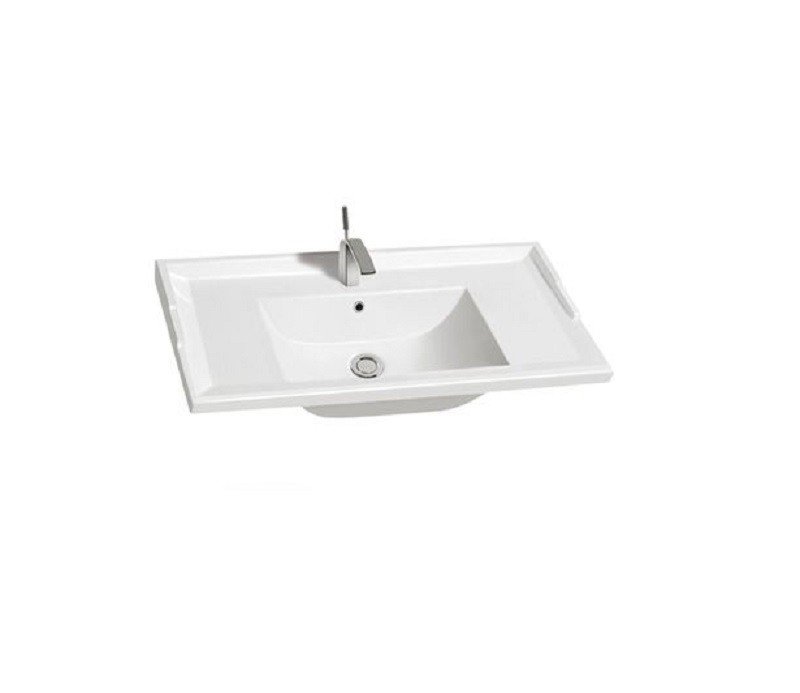 Полувстраиваемая раковина CeramaLux 92 N 840-90 белая