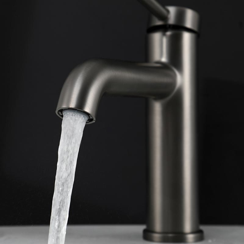 Смеситель для раковины Gappo G06-9 G1006-9 золотой сатин