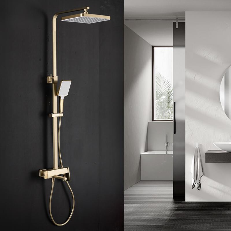 Душевая система Frap H90-3 F2490-3 золотой сатин