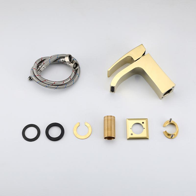 Смеситель для раковины Gappo G07-3 G1007-3 золото