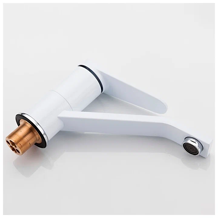 Смеситель для раковины Frap H45 F4545 белый-хром