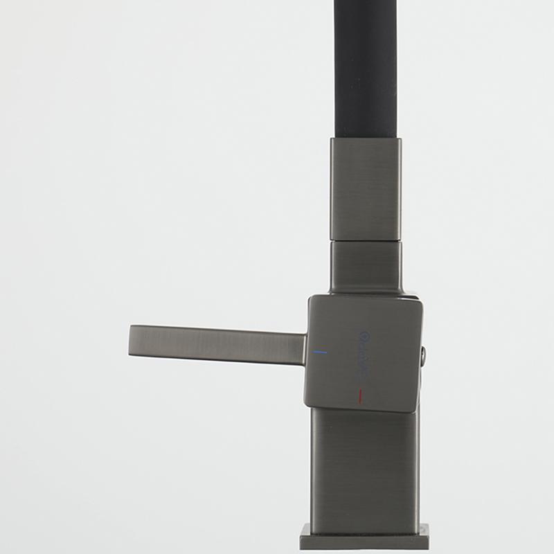 Смеситель для кухни с фильтром Gappo G95 G4395-39 оружейная сталь