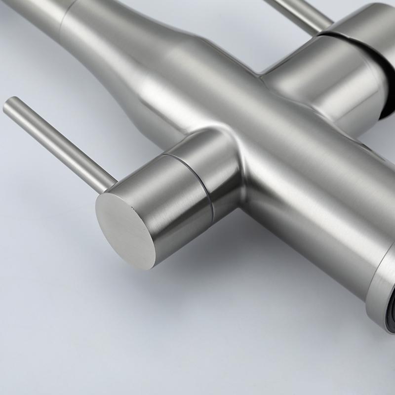 Смеситель для кухни с фильтром Gappo G4399-65 сатин