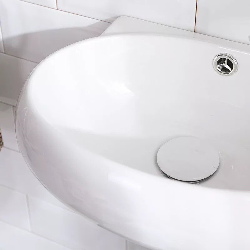 Подвесная раковина CeramaLux 43 N 9100L левая белая