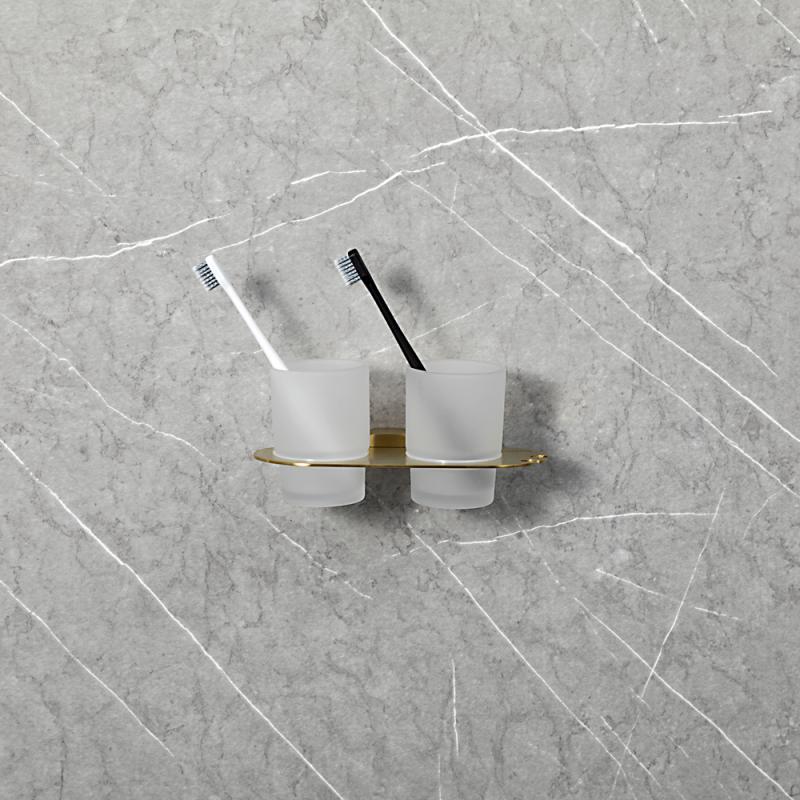 Стаканы для ванны Gappo G309-3 G30908-3 золотой сатин