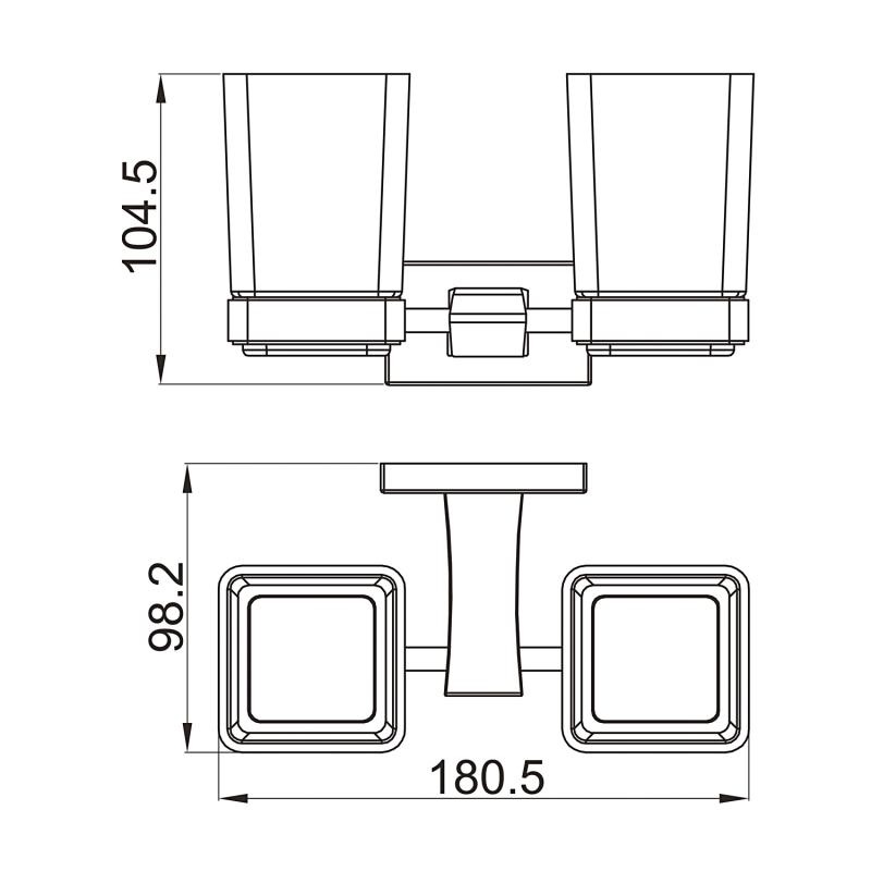 Стаканы для ванны Gappo G07-3 G0708-3 золото