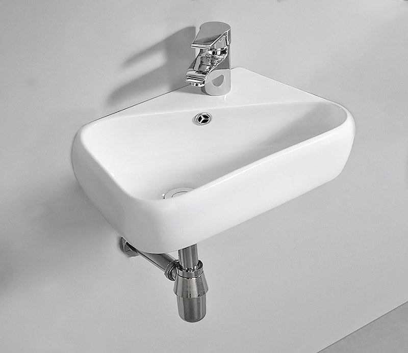 Подвесная раковина CeramaLux 45 N 9275L левая белая