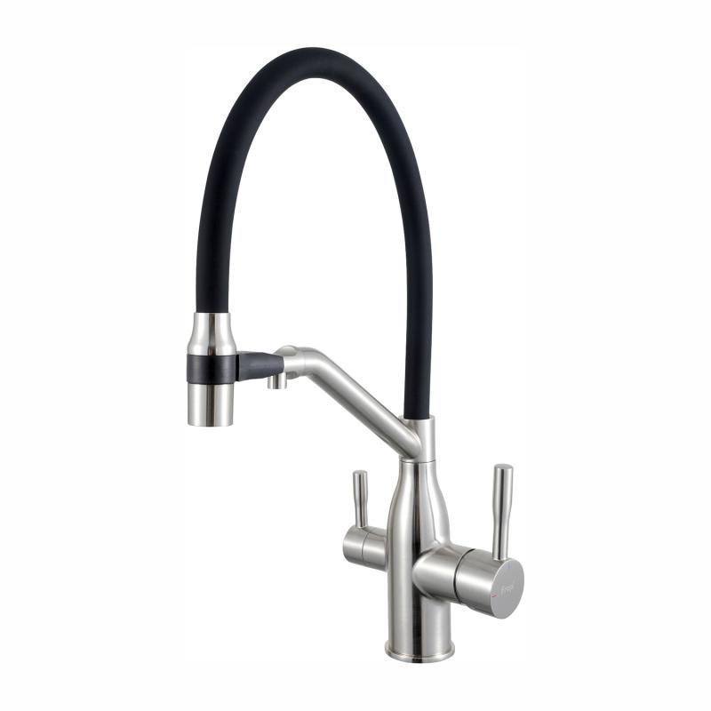 Смеситель для кухни с фильтром Frap H97 F4397-5 сатин